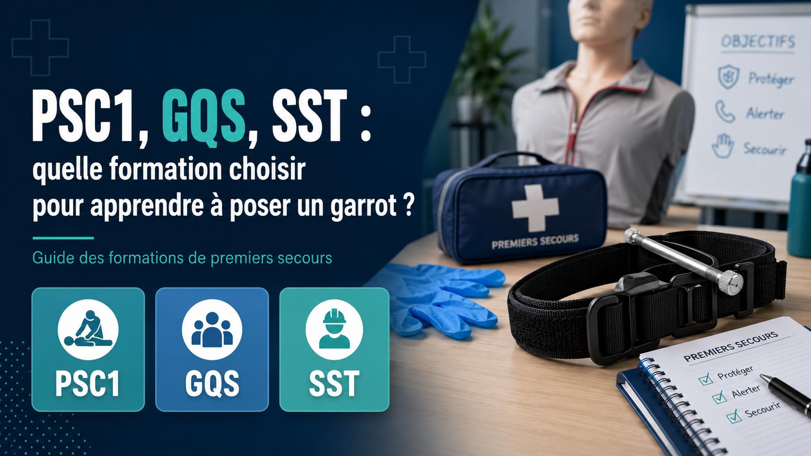 PSC1, GQS, SST : quelle formation choisir pour apprendre à poser un garrot ?